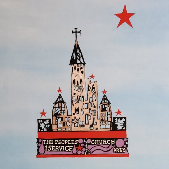 1980s Poster Jonathan Winters "Sunday On The Other Side Of The Wall" 28"x22" NOS - Picture 3 of 8